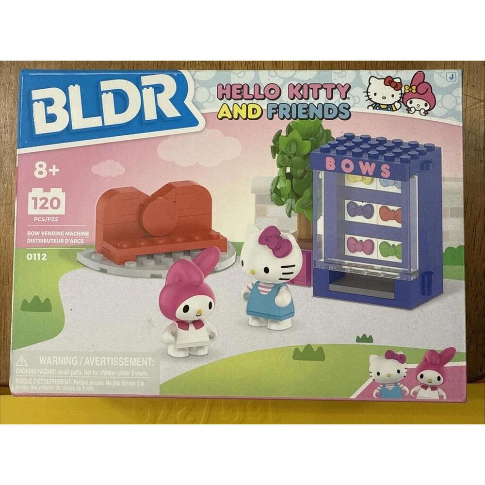BLDR Hello Kitty And Friends bow Vending Machine Building Blocks 8+ New